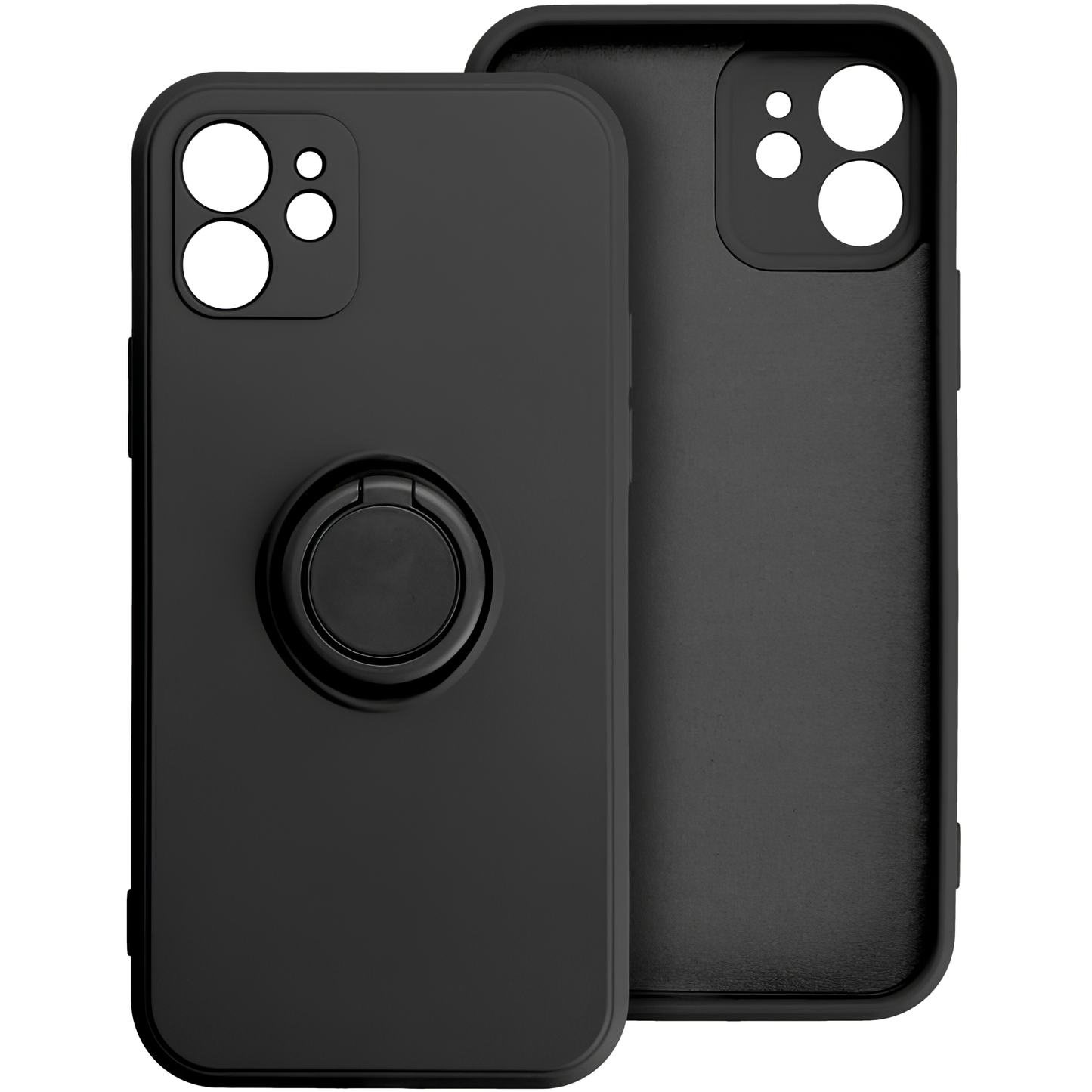 Maska za Apple iPhone 16 Plus, OEM, Silicone Ring, Crna