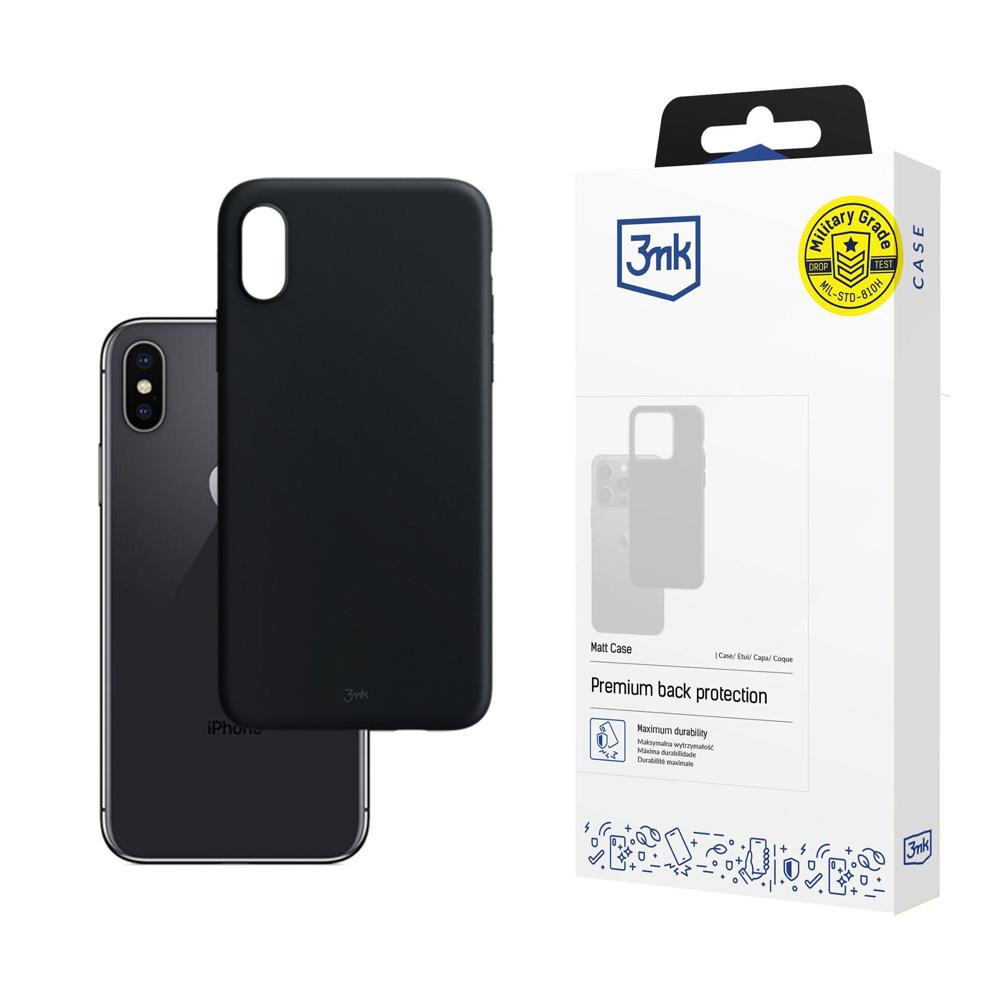 Futrola za Apple iPhone XS / X, 3MK, Mat, Crna