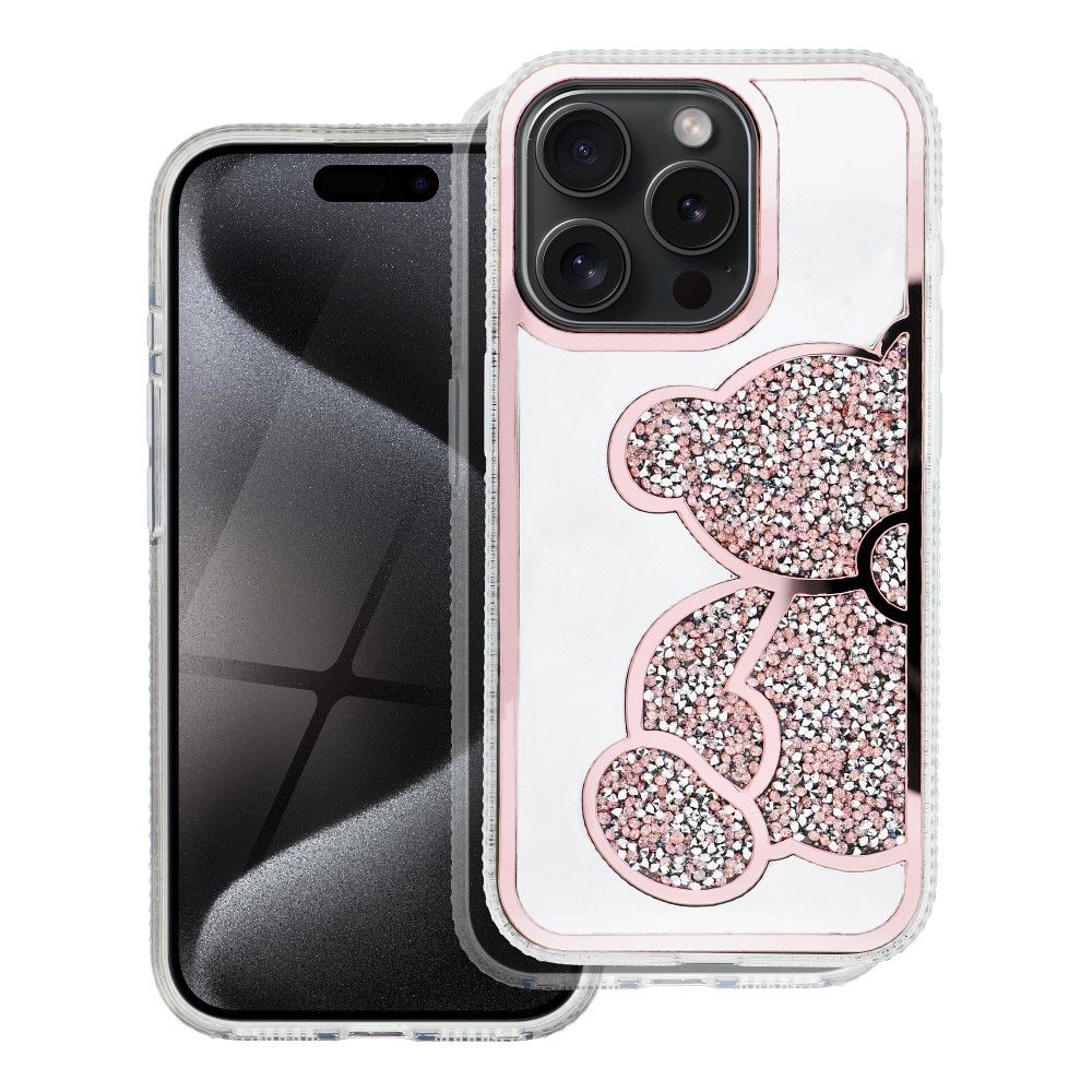 Maska za Apple iPhone 17e / 16e, OEM, Teddy Bear, Roza