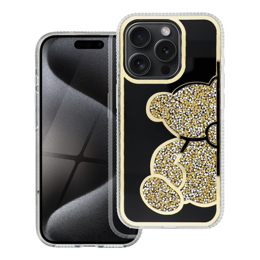 Maska za Apple iPhone 17e / 16e, OEM, Teddy Bear, Zlatna