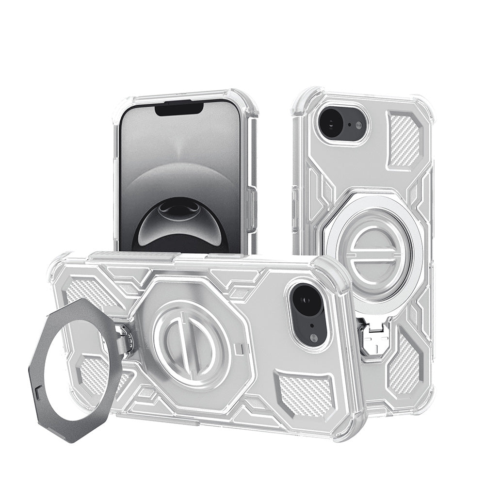 Maska za Apple iPhone 17e / 16e, Techsuit, Carbon Shield Pro, Bijela