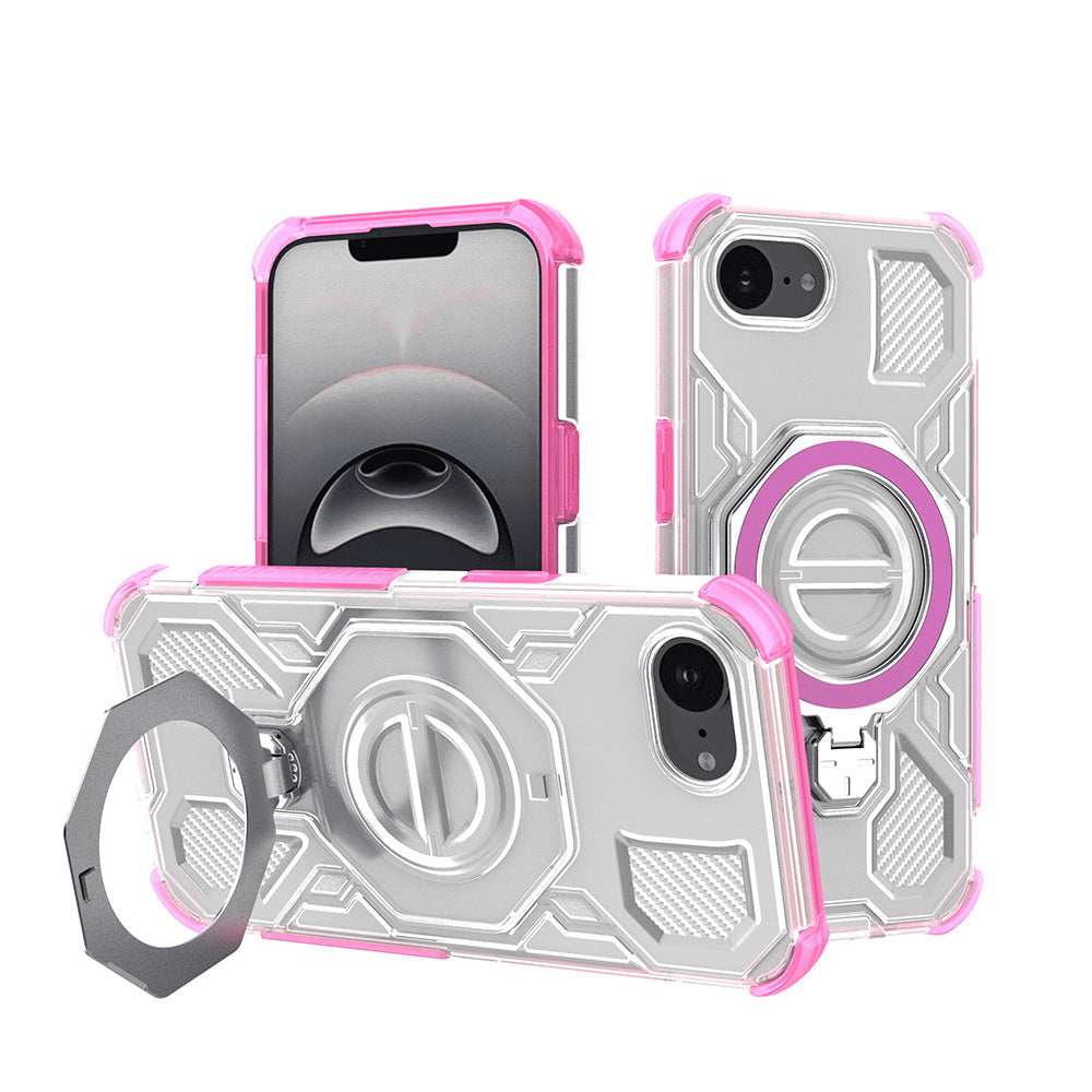 Maska za Apple iPhone 17e / 16e, Techsuit, Carbon Shield Pro, Roza