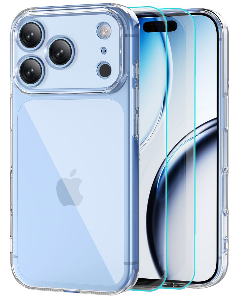 Maska za Apple iPhone 18 Pro Max / 17 Pro Max, Tech-Protect, Flexair s zaštitnikom ekrana, Prozirna