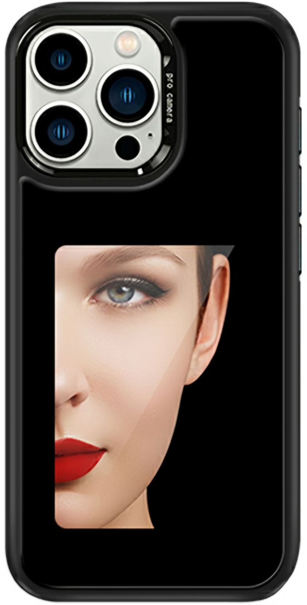 Maska za Apple iPhone 15 Pro Max, OEM, Prilagođeni E-Ink zaslon (4 inča), Crna