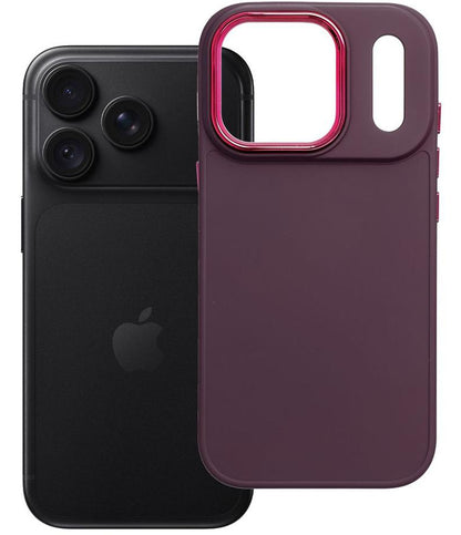 Maska za Apple iPhone 18 Pro / iPhone 17 Pro, OEM, Frame, bordo