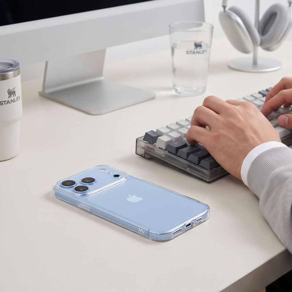 Maska za Apple iPhone 18 Pro Max / 17 Pro Max, Tech-Protect, Flexair s zaštitnikom ekrana, Prozirna