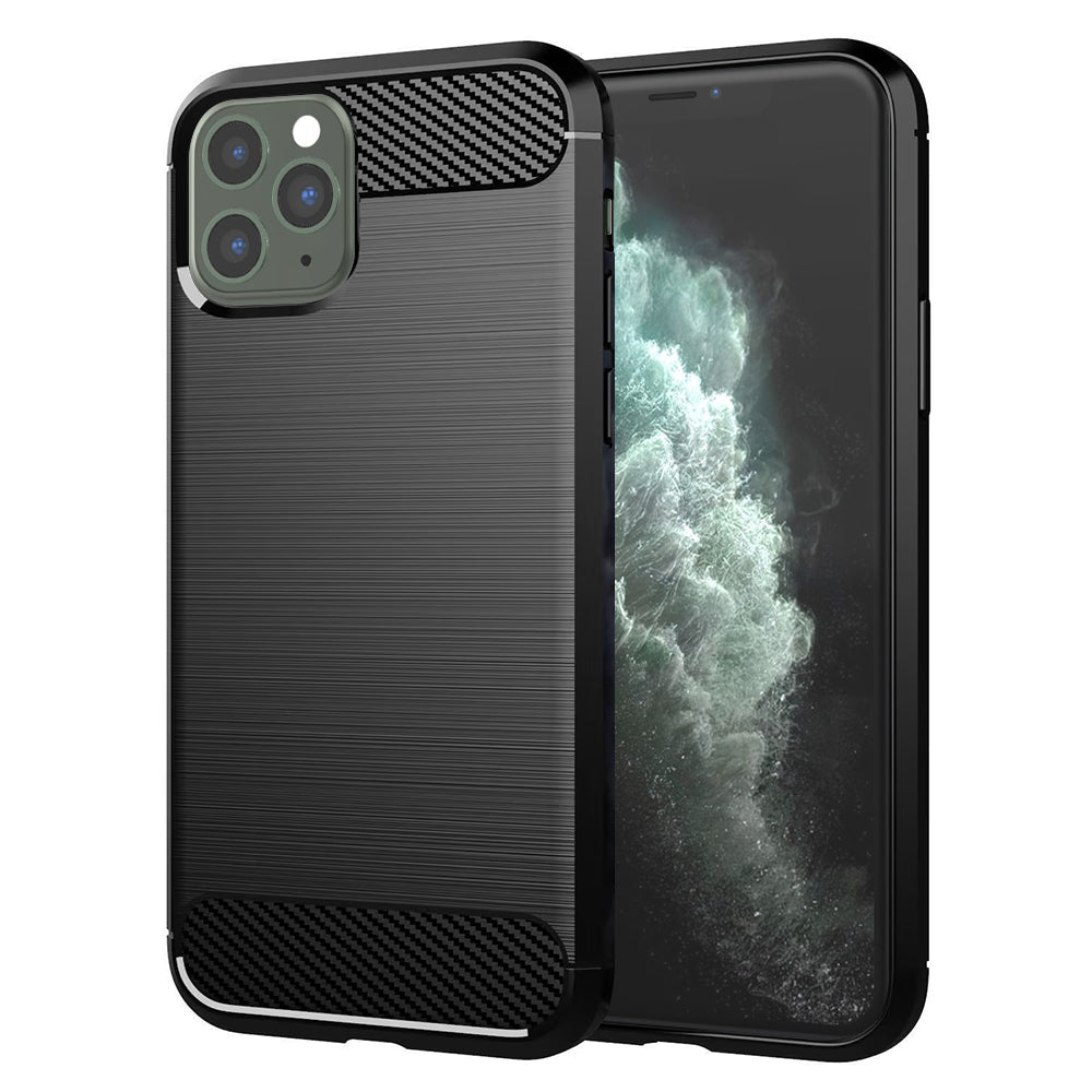 Maska za Apple iPhone 11 Pro Max, Techsuit, Karbon, Crna