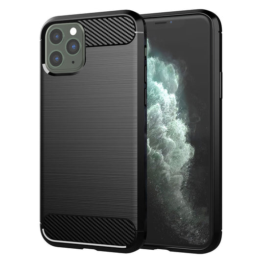 Maska za Apple iPhone 11 Pro Max, Techsuit, Karbon, Crna