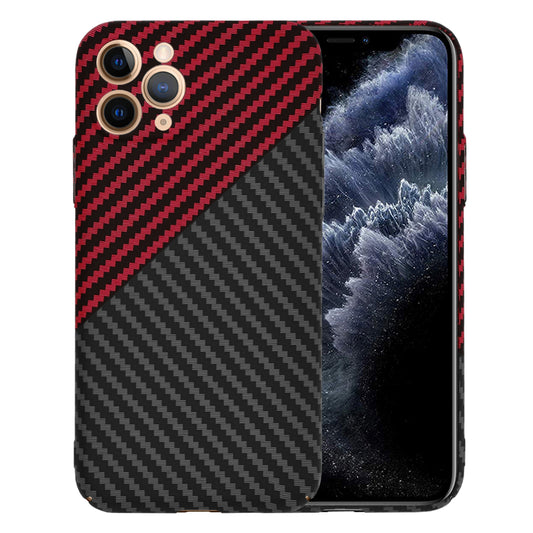 Maska za Apple iPhone 11 Pro, Techsuit, Carbonite FiberShell, Crno Crvena