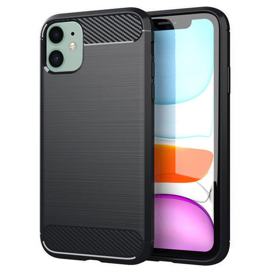 Maska za Apple iPhone 11, Techsuit, Karbon, Crna