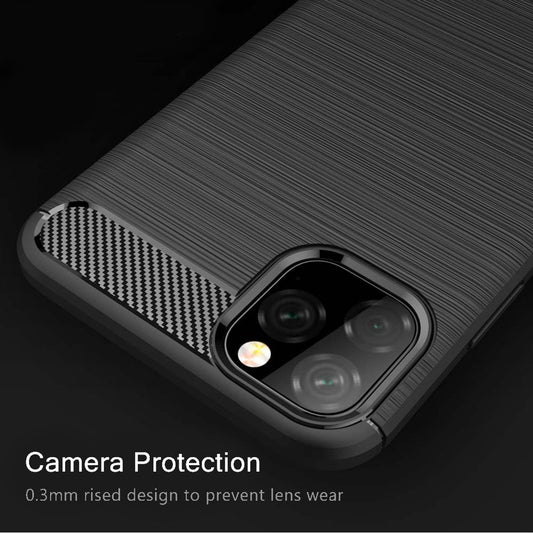 Maska za Apple iPhone 11, Techsuit, Karbon, Crna