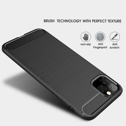 Maska za Apple iPhone 11, Techsuit, Karbon, Crna