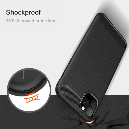 Maska za Apple iPhone 11, Techsuit, Karbon, Crna