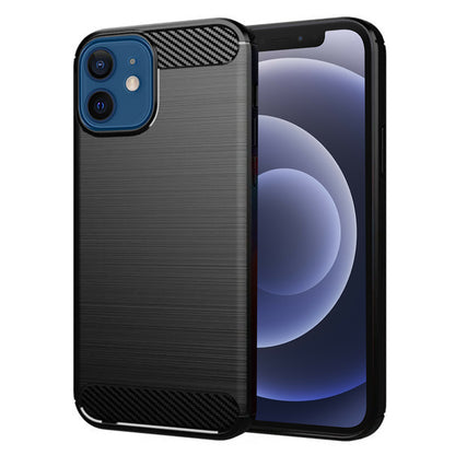Maska za Apple iPhone 12 / 12 Pro, Techsuit, Karbon, Crna