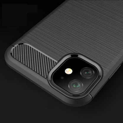 Maska za Apple iPhone 12 / 12 Pro, Techsuit, Karbon, Crna