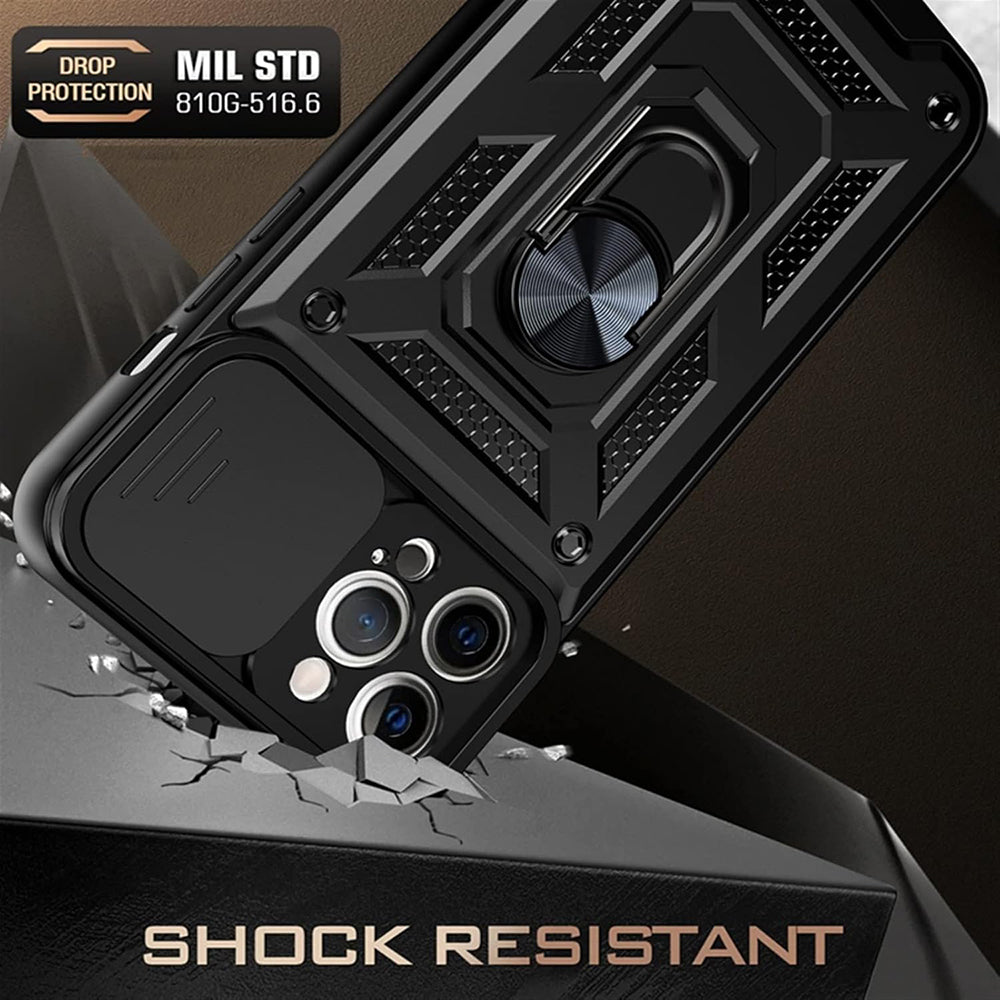 Maska za Apple iPhone 12 mini, Techsuit, CamShield, Crna