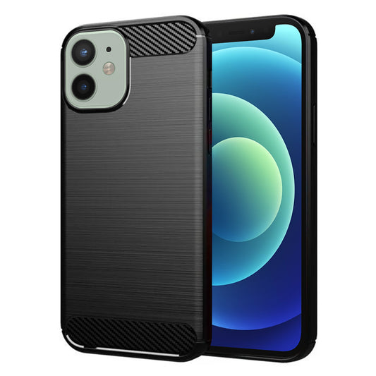 Maska za Apple iPhone 12 mini, Techsuit, Karbon, Crna