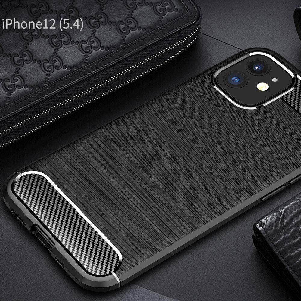 Maska za Apple iPhone 12 mini, Techsuit, Karbon, Crna