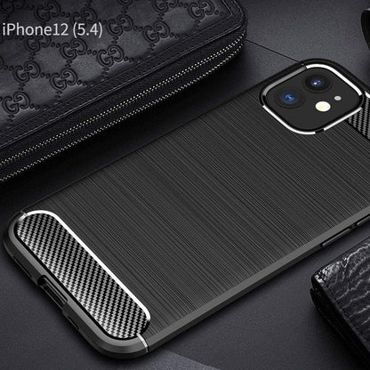 Maska za Apple iPhone 12 mini, Techsuit, Karbon, Crna
