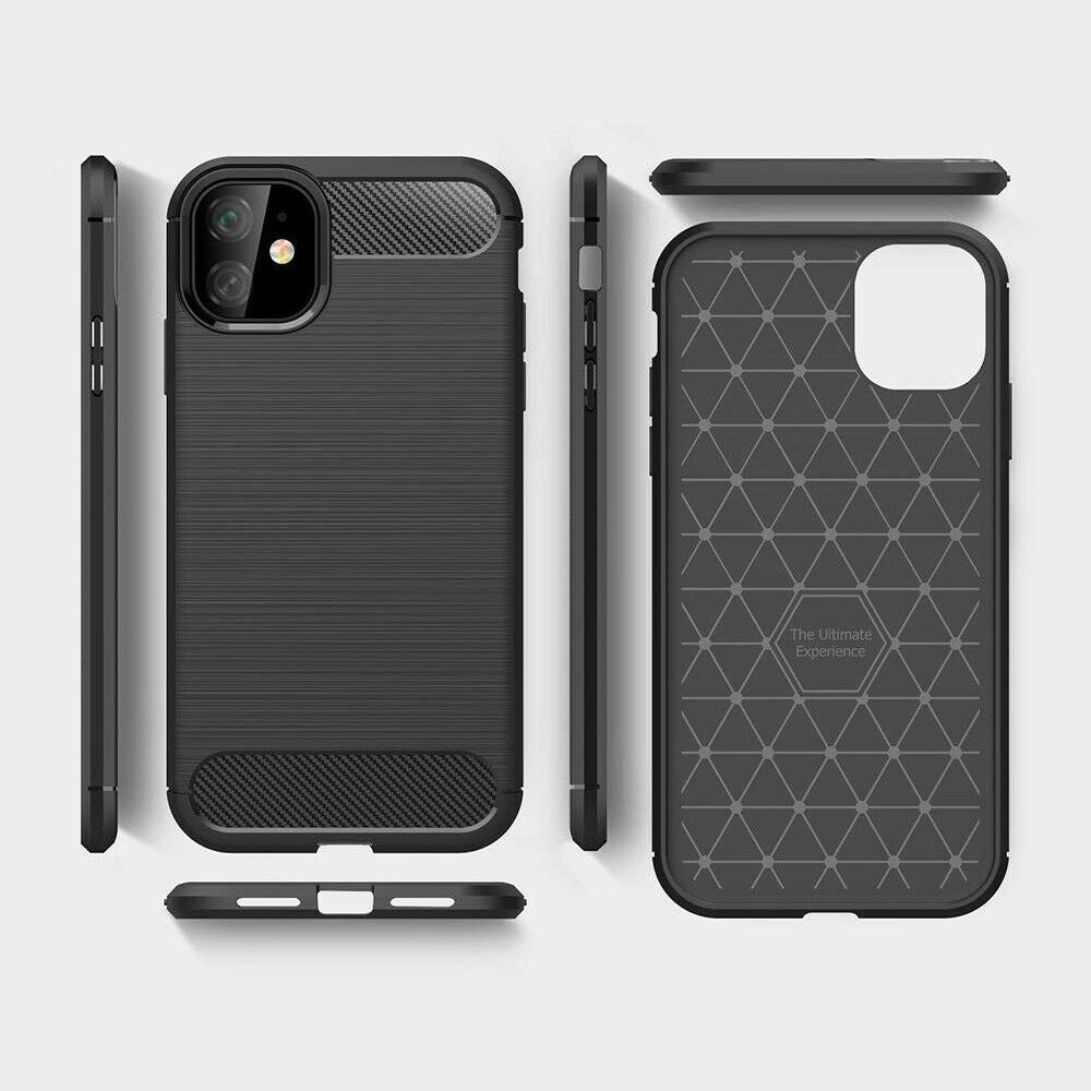 Maska za Apple iPhone 12 mini, Techsuit, Karbon, Crna
