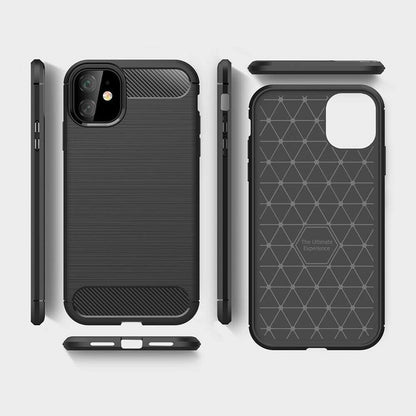 Maska za Apple iPhone 12 mini, Techsuit, Karbon, Crna