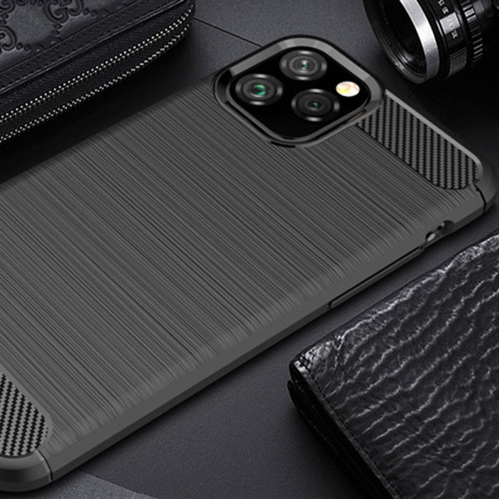 Maska za Apple iPhone 12 Pro Max, Techsuit, Karbon, Crna