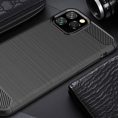 Maska za Apple iPhone 12 Pro Max, Techsuit, Karbon, Crna