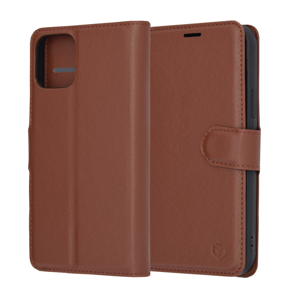 Futrola za Apple iPhone 12 Pro, Techsuit, Leather Folio, Smeđa