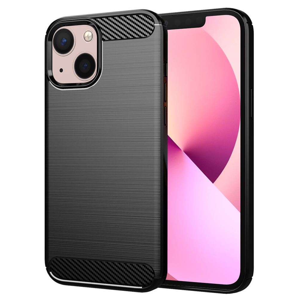 Maska za Apple iPhone 13 mini, Techsuit, Karbon, Crna