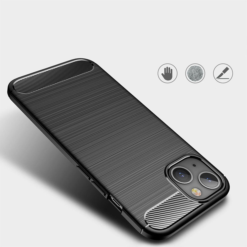 Maska za Apple iPhone 13 mini, Techsuit, Karbon, Crna