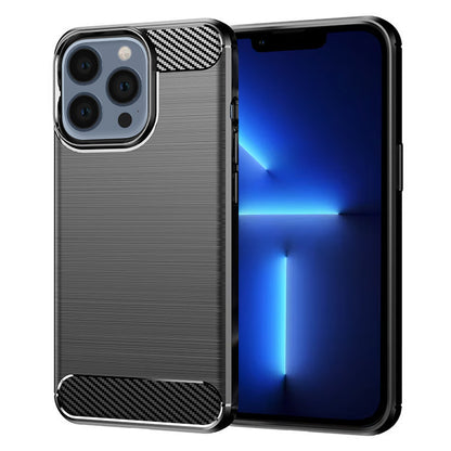 Maska za Apple iPhone 13 Pro Max, Techsuit, Karbon, Crna