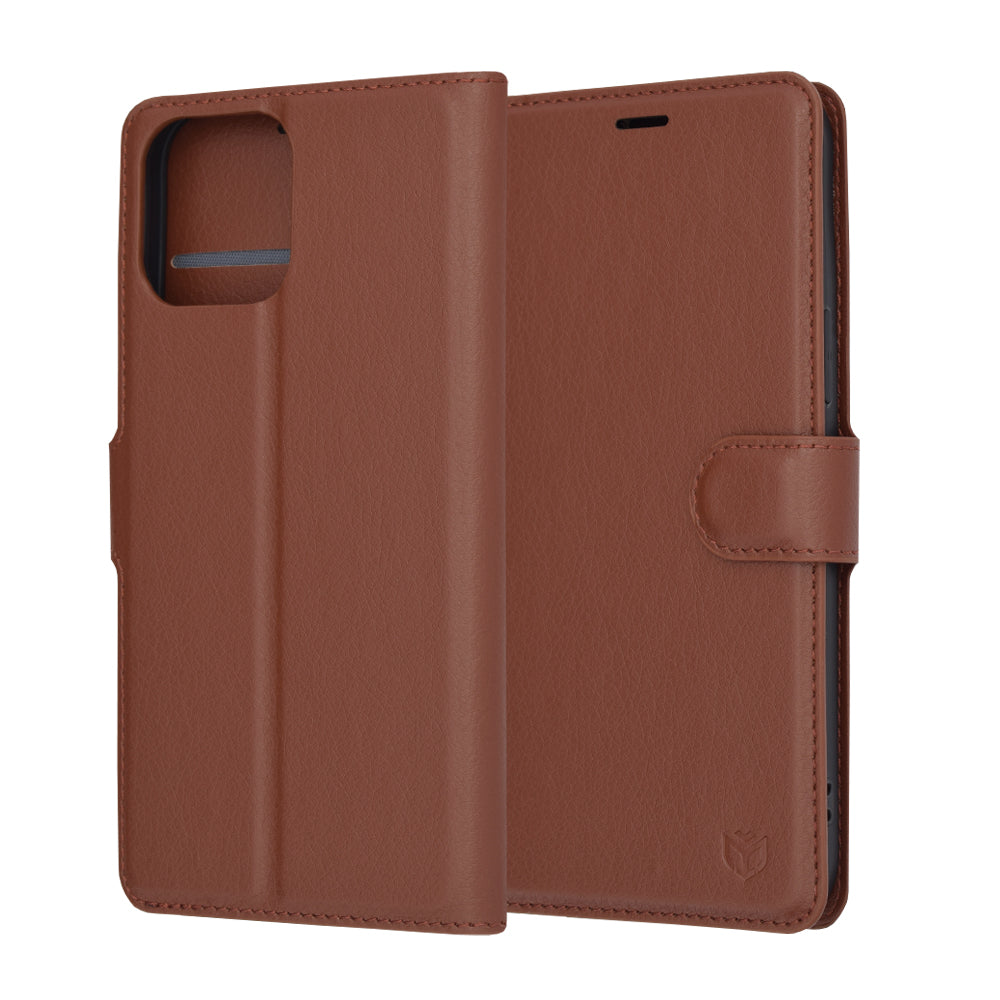 Futrola za Apple iPhone 13 Pro Max, Techsuit, Leather Folio, Smeđa