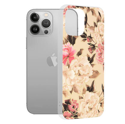 Maska za Apple iPhone 13 Pro Max, Techsuit, Marble, Bež
