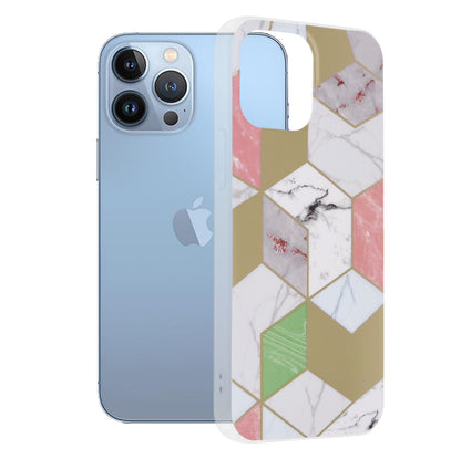 Maska za Apple iPhone 13 Pro Max, Techsuit, Marble, Ljubičasta