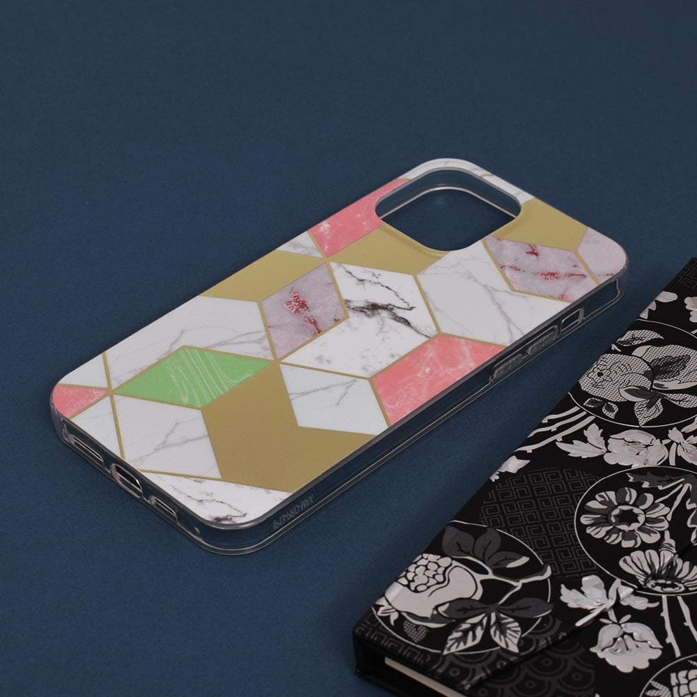 Maska za Apple iPhone 13 Pro Max, Techsuit, Marble, Ljubičasta