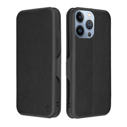 Maska za Apple iPhone 13 Pro Max, Techsuit, Safe Wallet Plus, Crna