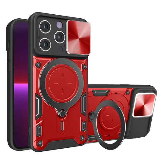 Maska za Apple iPhone 13 Pro, Techsuit, CamGuard Pro, Crvena