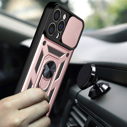 Maska za Apple iPhone 13 Pro, Techsuit, CamShield, Roza