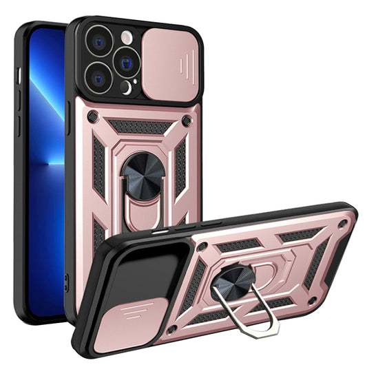 Maska za Apple iPhone 13 Pro, Techsuit, CamShield, Roza