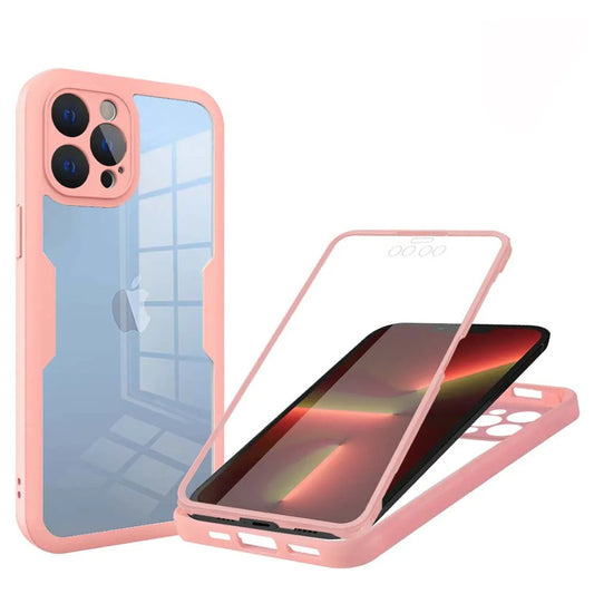 Maska za Apple iPhone 13 Pro, Techsuit, ColorVerse 360, Roza