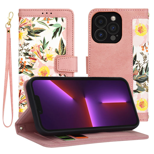 Maska za Apple iPhone 13 Pro, Techsuit, FlipCraft, Roza