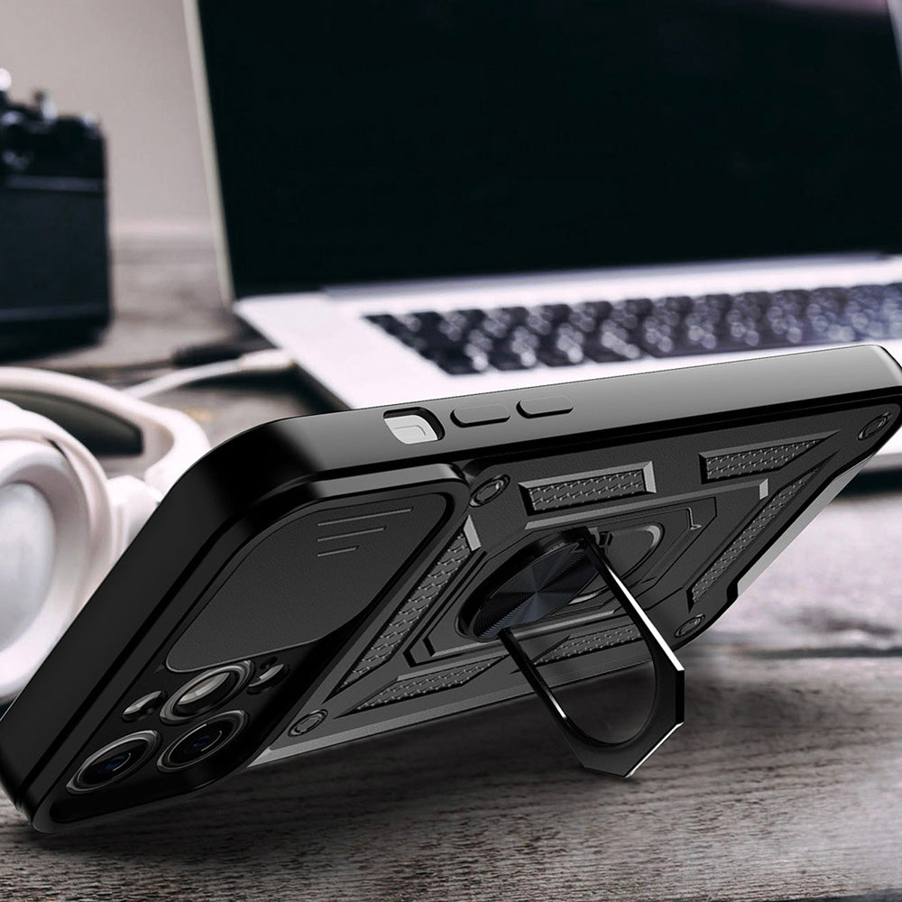 Maska za Apple iPhone 13, Techsuit, CamShield, Crna