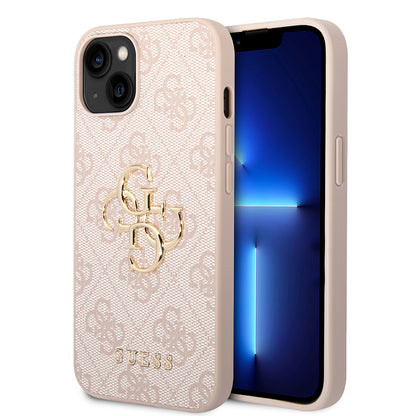 Futrola za Apple iPhone 14, Guess, 4G Metal Logo, Roza