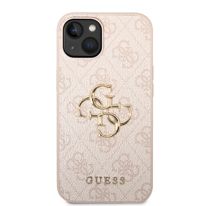 Futrola za Apple iPhone 14, Guess, 4G Metal Logo, Roza