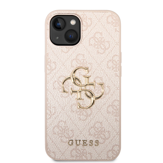 Futrola za Apple iPhone 14, Guess, 4G Metal Logo, Roza