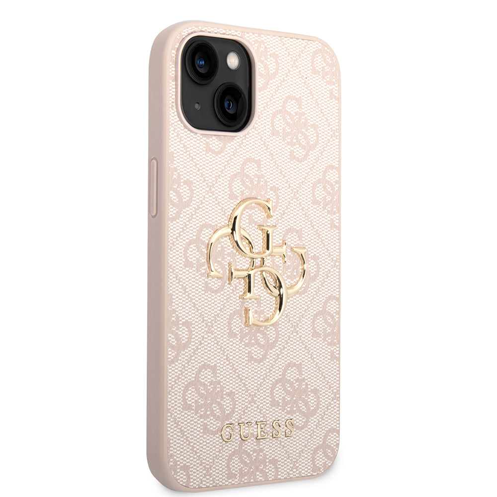 Futrola za Apple iPhone 14, Guess, 4G Metal Logo, Roza