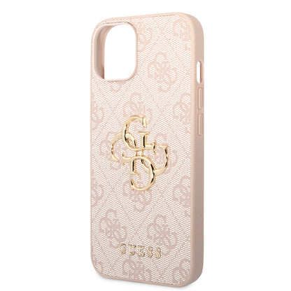 Futrola za Apple iPhone 14, Guess, 4G Metal Logo, Roza