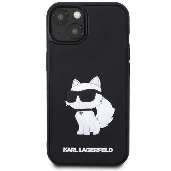 Futrola za Apple iPhone 14 Plus, Karl Lagerfeld, 3D Rubber Choupette, Crna