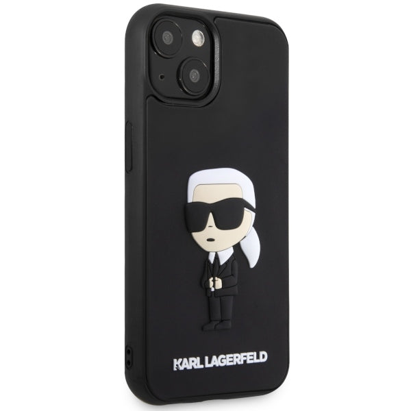Futrola za Apple iPhone 14 Plus, Karl Lagerfeld, 3D Rubber Ikonik Karl, Crna