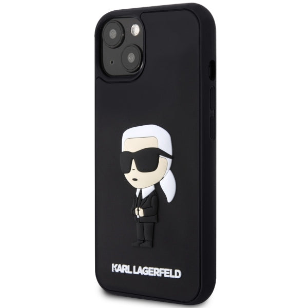 Futrola za Apple iPhone 14 Plus, Karl Lagerfeld, 3D Rubber Ikonik Karl, Crna